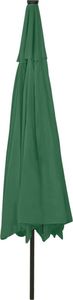 vidaXL Parasol ogrodowy z LED i metalowym słupkiem, 400 cm, zielony 5