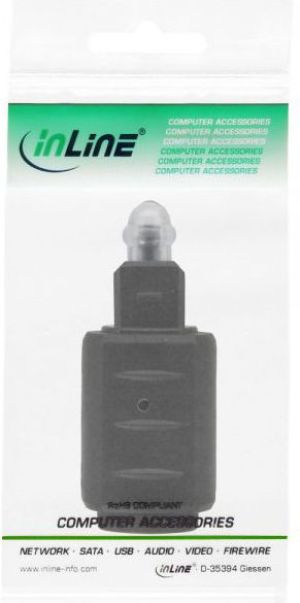 Adapter AV InLine Toslink - Jack 3.5mm czarny (89907) 3