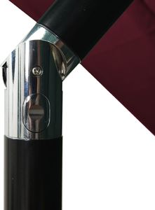 vidaXL 3-poziomowy parasol na aluminiowym słupku, bordowy, 2,5x2,5 m 6