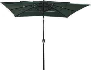 vidaXL 3-poziomowy parasol na aluminiowym słupku, zielony, 2,5x2,5 m 3