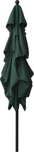 vidaXL 3-poziomowy parasol na aluminiowym słupku, zielony, 2,5x2,5 m 4