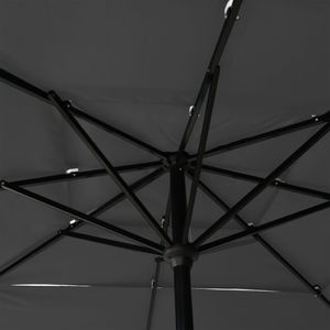 vidaXL 3-poziomowy parasol na aluminiowym słupku, antracyt, 2,5x2,5 m 2