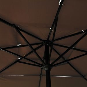 vidaXL 3-poziomowy parasol na aluminiowym słupku, taupe, 2,5x2,5 m 2