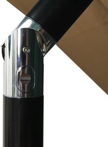 vidaXL 3-poziomowy parasol na aluminiowym słupku, taupe, 2,5x2,5 m 6