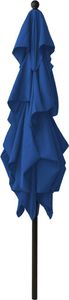 vidaXL 3-poziomowy parasol na aluminiowym słupku, lazurowy, 2,5x2,5 m 4