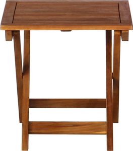 vidaXL Leżaki z poduszkami i stolikiem, 2 szt., lite drewno akacjowe 6