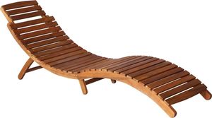 vidaXL Leżaki z poduszkami i stolikiem, 2 szt., lite drewno akacjowe 2