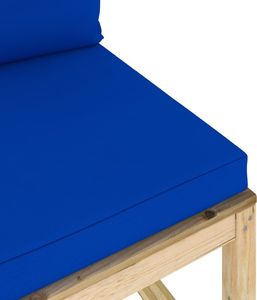 vidaXL Ogrodowa sofa środkowa z poduszkami, impregnowana sosna 5