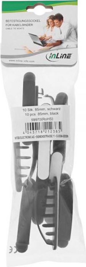 Organizer InLine Uchwyt Czarny 10 sztuk  (59970) 4