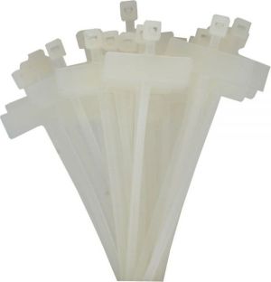 Organizer InLine Opaska zaciskowa Biały 100 sztuk  (59967A) 2