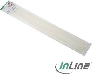 Organizer InLine Opaska zaciskowa na kable, długość 650 mm, szerokość 12 mm, białe, 10 sztuk (59963C) 1
