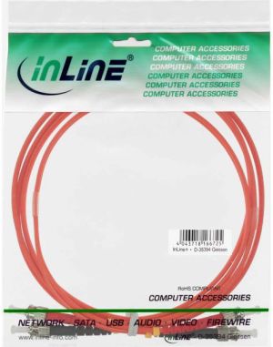 InLine Patchcord światłowodowy ST/ST, 62.5/125µm, OM1, 0.5m (81604) 2