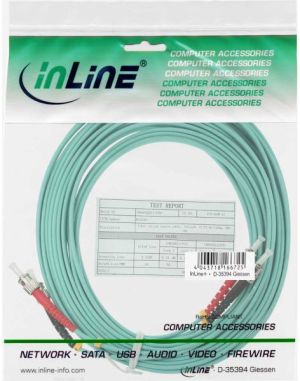 InLine Patchcord światłowodowy ST/ST, 50/125µm, OM3 10m (81510O) 2