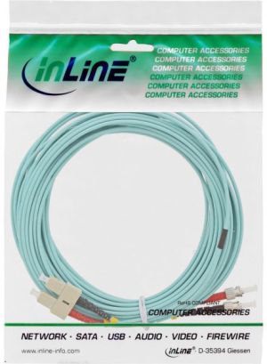 InLine Patchcord światłowodowy SC/ST, 50/125µm, OM3 10m (82510O) 2