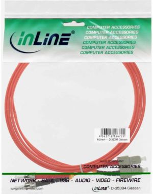 InLine Patchcord światłowodowy SC/ST, 50/125µm, OM2, 2m (82502) 2