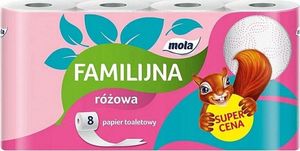 Lumarko Mola Familijna Papier Toaletowy Różowy 8szt.. 1
