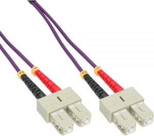 InLine Patchcord światłowodowy SC/SC, 50/125µm, OM4 10m (83510P) 1