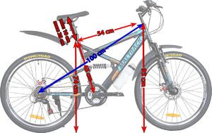 MalTrack Rower Górski MTB MalTrack Target BLUE-ORANGE 26" 2
