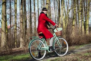 MalTrack Rower Miejski Citybike Dreamer 6-speed Mint 28" + Koszyk Paris 5