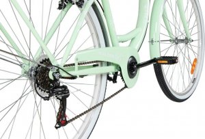 MalTrack Rower Miejski Citybike Dreamer 6-speed Mint 28" + Koszyk Paris 8