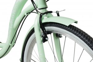 MalTrack Rower Miejski Citybike Dreamer 6-speed Mint 28" + Koszyk Paris 10
