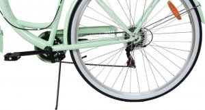 MalTrack Rower Miejski Citybike Dreamer 6-speed Mint 28" + Koszyk Paris 11