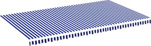vidaXL Zapasowa tkanina na markizę, niebiesko-biała, 6x3,5 m 2
