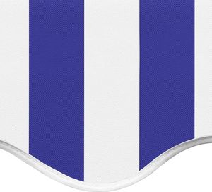 vidaXL Zapasowa tkanina na markizę, niebiesko-biała, 6x3,5 m 5