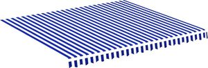 vidaXL Zapasowa tkanina na markizę, niebiesko-biała, 4x3,5 m 2