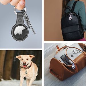 Dux Ducis Dux Ducis zestaw 4x silikonowe etui brelok zawieszka case do lokalizatora Apple AirTag (4 kolory: czarny, zielony, różowy, niebieski) 8