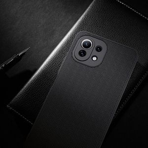 Nillkin Nillkin Textured Case wytrzymałe wzmocnione etui z żelową ramką i nylonem na tyle Xiaomi Mi 11 Lite 5G czarny 18
