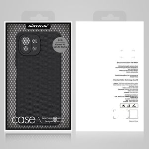 Nillkin Nillkin Textured Case wytrzymałe wzmocnione etui z żelową ramką i nylonem na tyle Xiaomi Mi 11 Lite 5G czarny 5