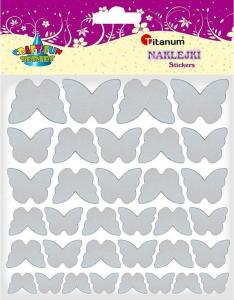 Titanum Naklejki materiałowe motyle mix 34szt 1