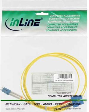 InLine Patchcord światłowodowy LC/SC, 9/125µm, OS2, 2m (88656D) 2