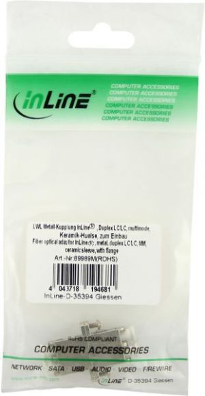 InLine Adapter światłowodowy Duplex LC/LC MM (89989M) 3