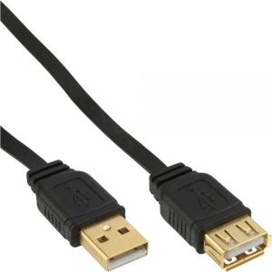 Kabel USB InLine USB-A - USB-A 5 m Czarny (34605F) 1