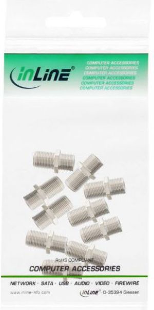 InLine F-Adapter 2x żeński na kabel na przedłużacz 10szt (69913A) 3