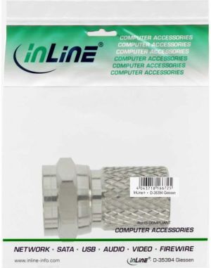 InLine F Wtyk męski na Coax Kabel - Kabel osłony 8.2mm (69910B) 2