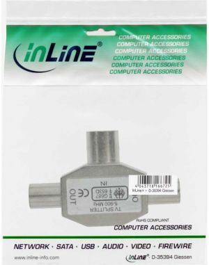 InLine T-Splitter do anten TV (69914) 2