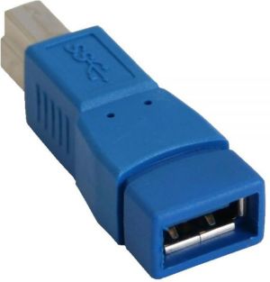 Adapter USB InLine USB-A - USB-B Niebieski  (35300D) 2