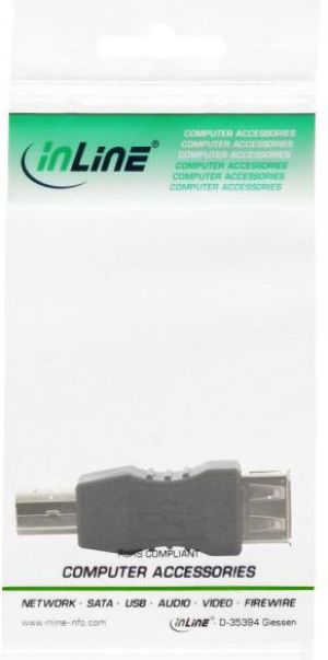 Adapter USB InLine USB - USB-B Czarny  (33442) 3