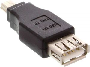 Adapter USB InLine miniUSB - USB Czarny  (33500B) 1