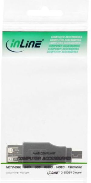 Adapter USB InLine miniUSB - USB Czarny  (33500B) 3