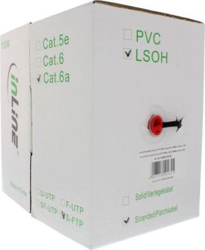 InLine S/FTP kat.6a czarny 100m (76899S) 2