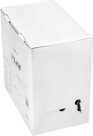 InLine Kabel instalacyjny S/FTP, PiMF, Cat.7a, AWG 23, Copper, 1200 Mhz, PE, czarny, 100m (70100P) 2