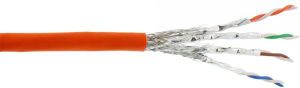 InLine Kabel instalacyjny S/FTP, PiMF, Cat.7a, AWG23, 1200MHz, halogen Free, Pomarańczowy, 50m (70050I) 1