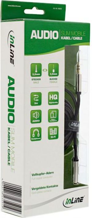 Kabel InLine Jack 3.5mm - Jack 3.5mm 5m srebrny (99235) 2