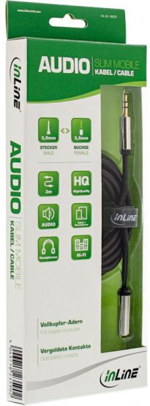 Kabel InLine Jack 3.5mm - Jack 3.5mm 3m srebrny (99233) 2