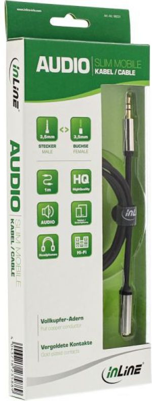 Kabel InLine Jack 3.5mm - Jack 3.5mm 1m srebrny (99231) 2