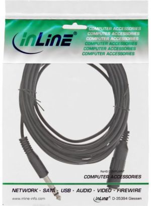 Kabel InLine Jack 6.3mm  - Jack 6.3mm 5m czarny (99935A) 2